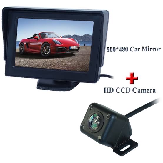 Car LCD with 4 cameras